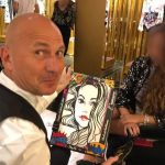 monaco portraitist, caricaturist, monte-carlo, walk-about, walk around, store, entertainment, performer, artist, painter